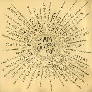 I am grateful for