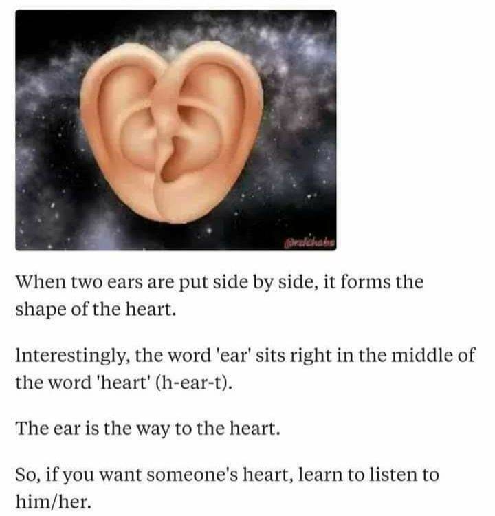 ears are needed to unite humanity